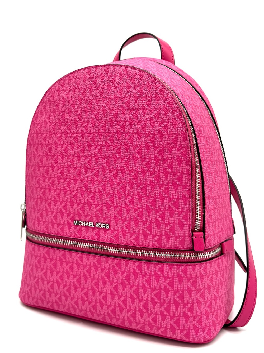 Michael Kors Medium Rhea Zip Backpack - Dragonfruit